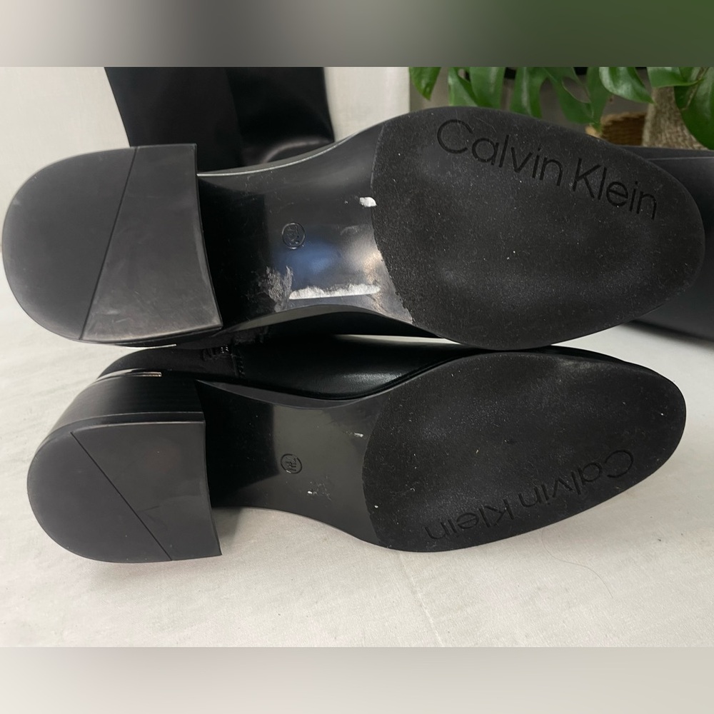 Calvin Klein Jotty Over-The-Knee Boot 7.5M Black - Picture 8 of 9